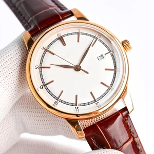 New Ultra-thin40mm9015high-end Business Men's Mechanical Watch Stainless Steel case High-quality Business Automatic Luxury Watch