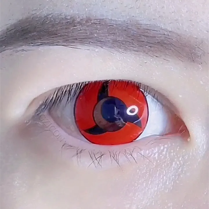Контактные линзы Sasuke eyes для косплея аниме Шаринган