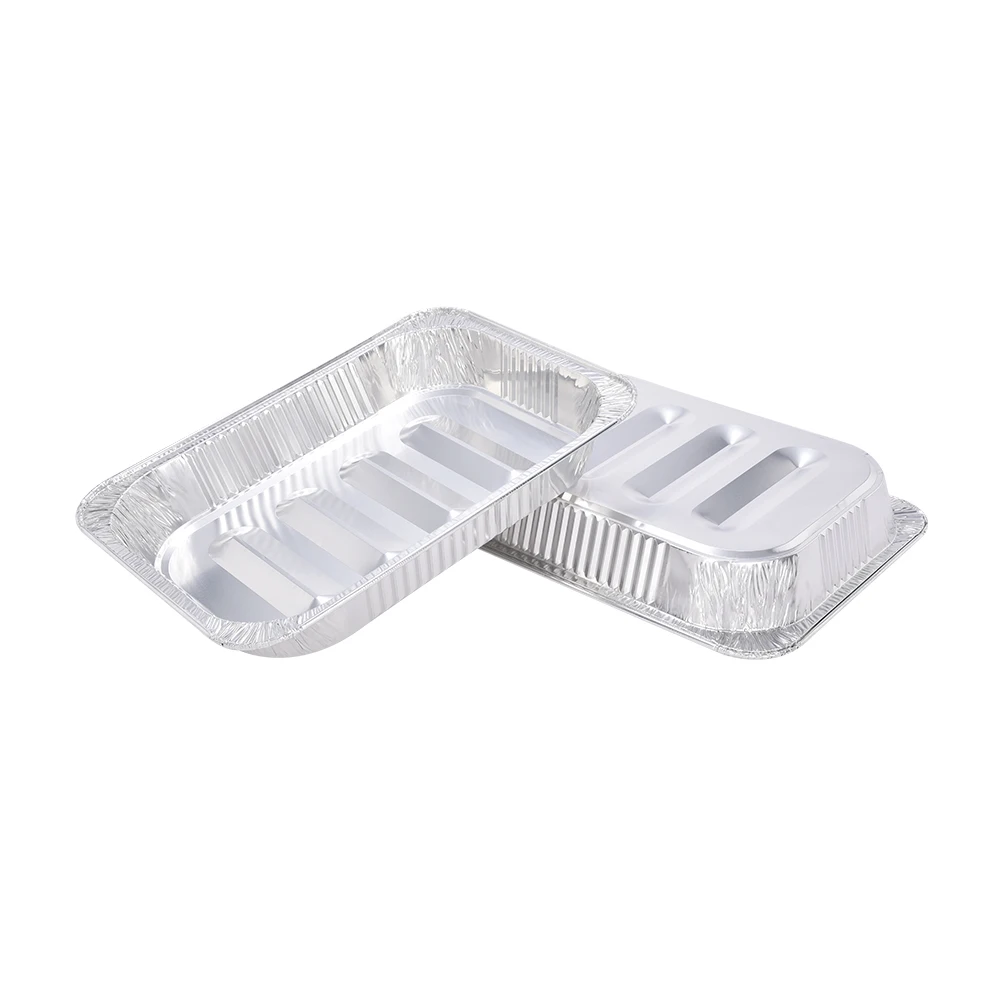 product 6600 ml large disposable bbq grill pan aluminum foil food tray barbecue cooking aluminum foil containers-2