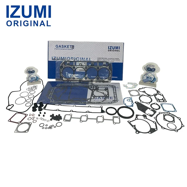 IZUMI ORIGINAL 4TNE86 Full Overhaul Gasket Kit + Piston Rings for Yanmar 4TNE86 Engine Excavator STD