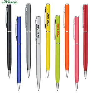 Hot Selling Luxury Metal Signature Ball Pen High Quality Smooth Writing Business Gift Pen with Custom LOGO Elegant Metal Body