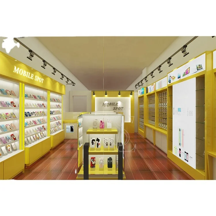 Showcase Display Mobile Counter Cellphone Display Case Phone Accessories Cabinet Mobile Shop Furniture Design for Mobile Shop