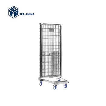 720x800 3 Sides A Frame Nestable Foldable Collapsible Metal Roll Cage Container