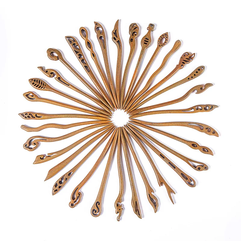 Деревянная палочка для волос, 7 дюймов