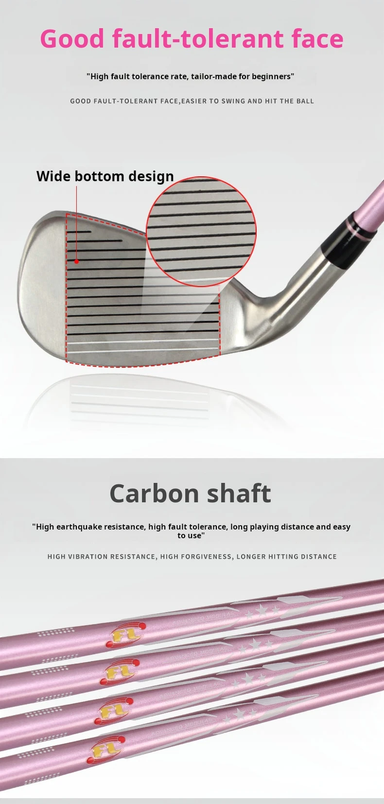 Premium Golf Iron Cavity Backed Cnc Golf Irons Beginner Practice