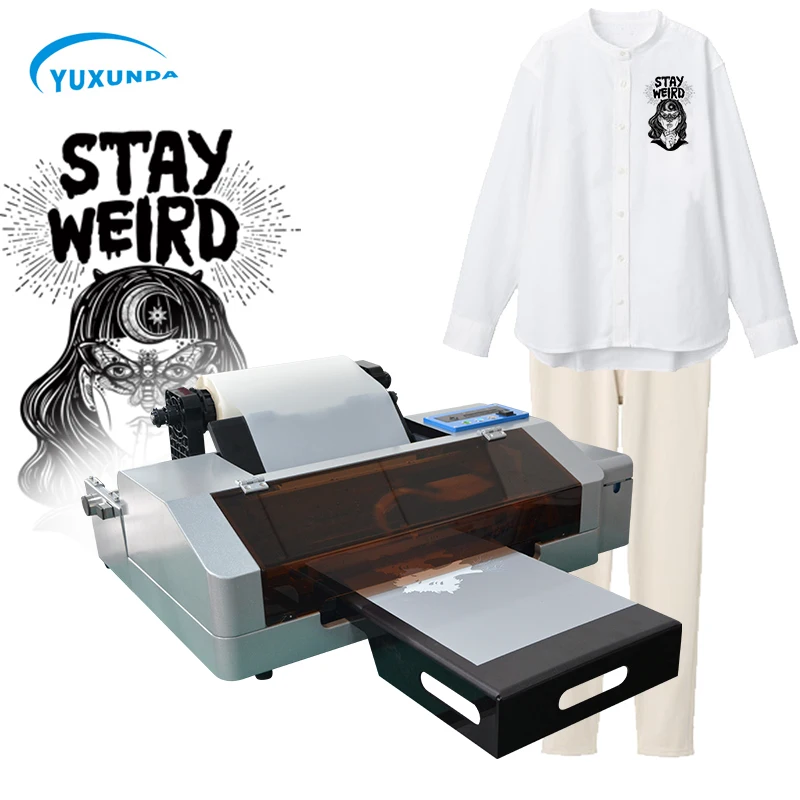 Digital DTF T Shirt Printing Machine A3 A4 PET Film Printer With Epson  Desktop L805 L1800 Inkjet Printer