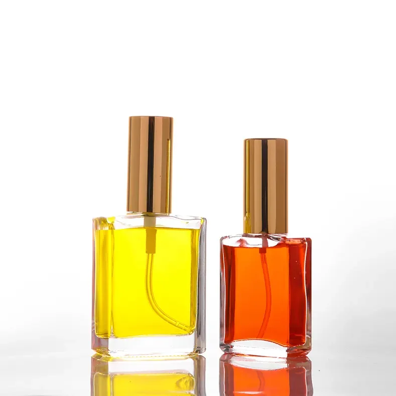 Empty Packaging 30ml 50ml 100ml 15ml  Black Transparent Fragrance Oil Glass Perfume Spray Bottle Glass Spray Bottles