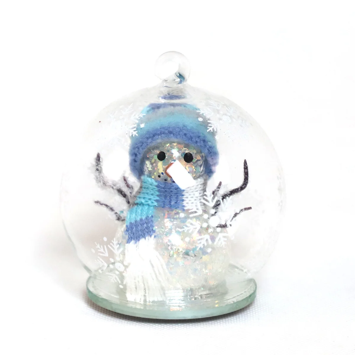 christmas tree glass baubles led clear glass ball hanging christmas ball led decorative xmas snowmen