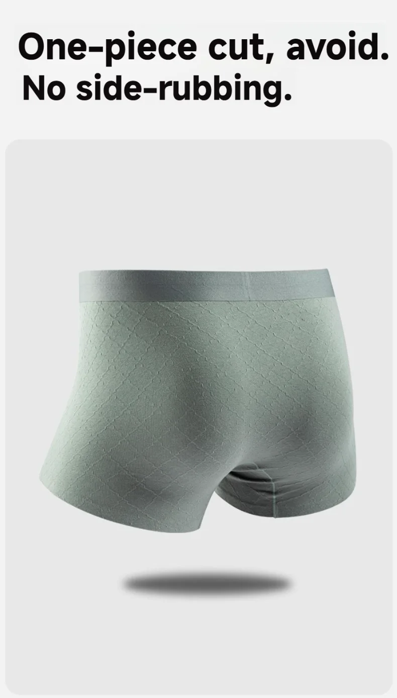New Arrival Men's Underwear Breathable  Antibacterial Cotton Men's Boxer Briefs Cotton Men's Underpants Custom OEM Supplier