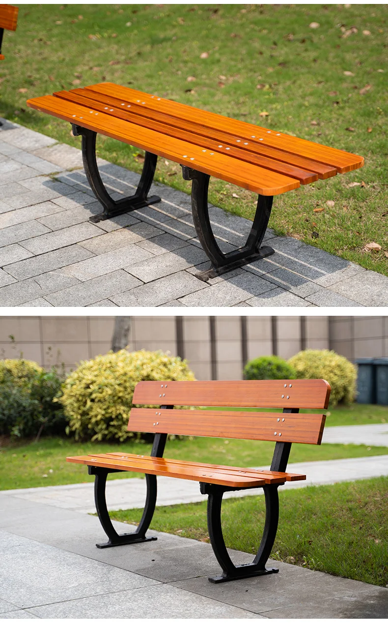 High Quality All bamboo and wood chair surface Outdoor garden benches Outdoor Chairs manufacture