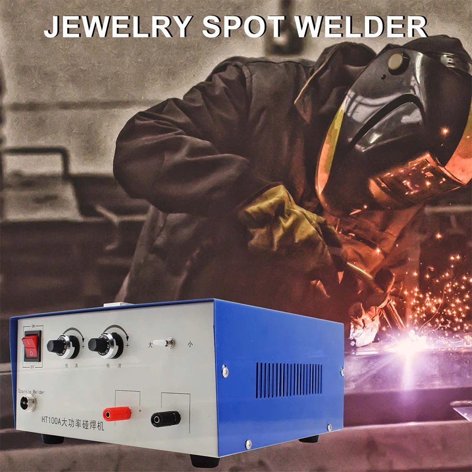 100a Adjustable Pulse Spot Welder Gold Silver Platinum Diy Coil