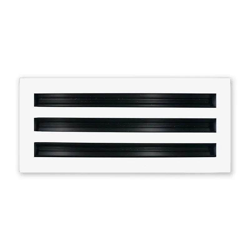 Modern AC Vent Cover - Standard Linear Slot Diffuser for Ceiling, Wall - HVAC air Vent - White Decorative Register Grille