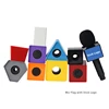 1 pezzo bandiera microfono con Logo Stick
