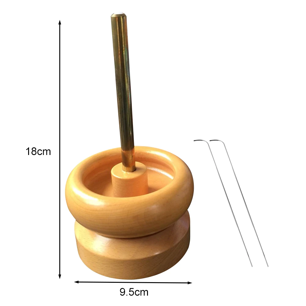 Wooden Manual Bead Spinner For DIY Jewelry Making Tools Spinner Holder