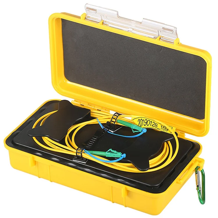 Cavo Di Lancio OTDR YWBL-WH – Box Per Fibra Ottica Monomodale SC-SC UPC, Prolunga Per Test E Riparazione Zona Cieca, Con Custodia Portatile