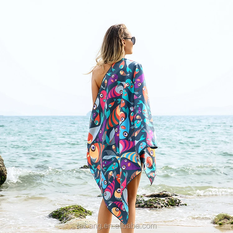 Hawaiian Style Custom Microfiber Beach Towel For Summer Custom Print Beach Towels Buy Custom