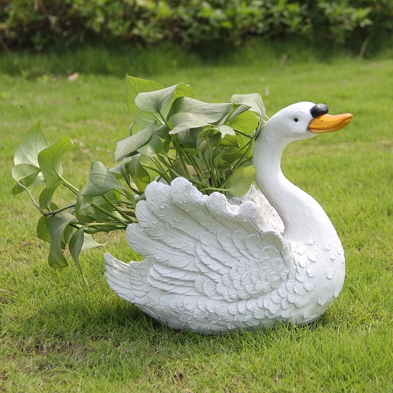 Nano Da Giardino SEWAS 'Rocker' Con Catena A Croce - Dipinto A Mano, Resina, 27 Cm - Per Esterno E Interno - 4