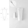 White Tube+Screw cap+Pointed mouth cover