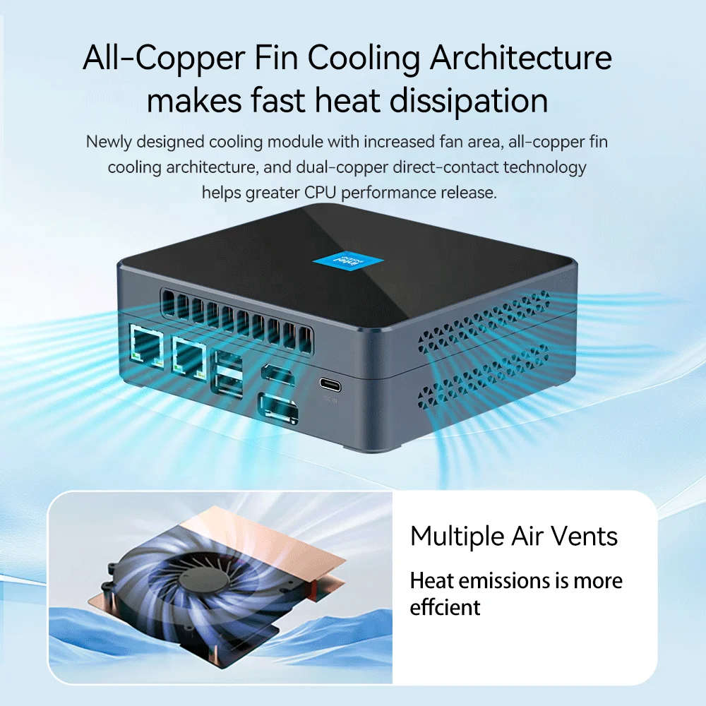 ミニPC Intel N200 DDR5 16GB SSD 512GB Intel N200 Mini PC 32GB DDR5, 2TB NVMe, 4K UHD, WiFi6 | Ideal