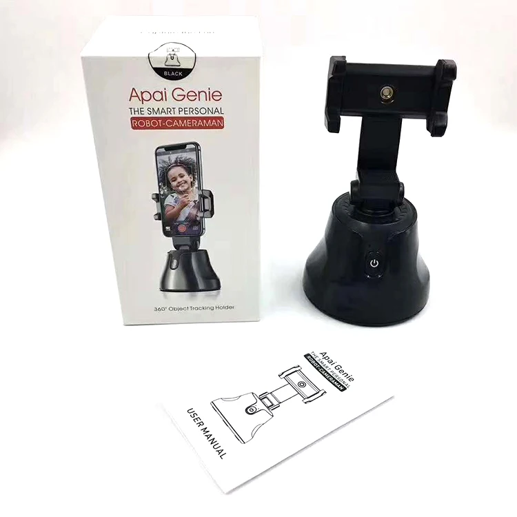 Apai Genie 360 Rotation Smart Following Shooting Gimbal Robot Cameraman Auto Face Object Tracking Phone Camera Holder