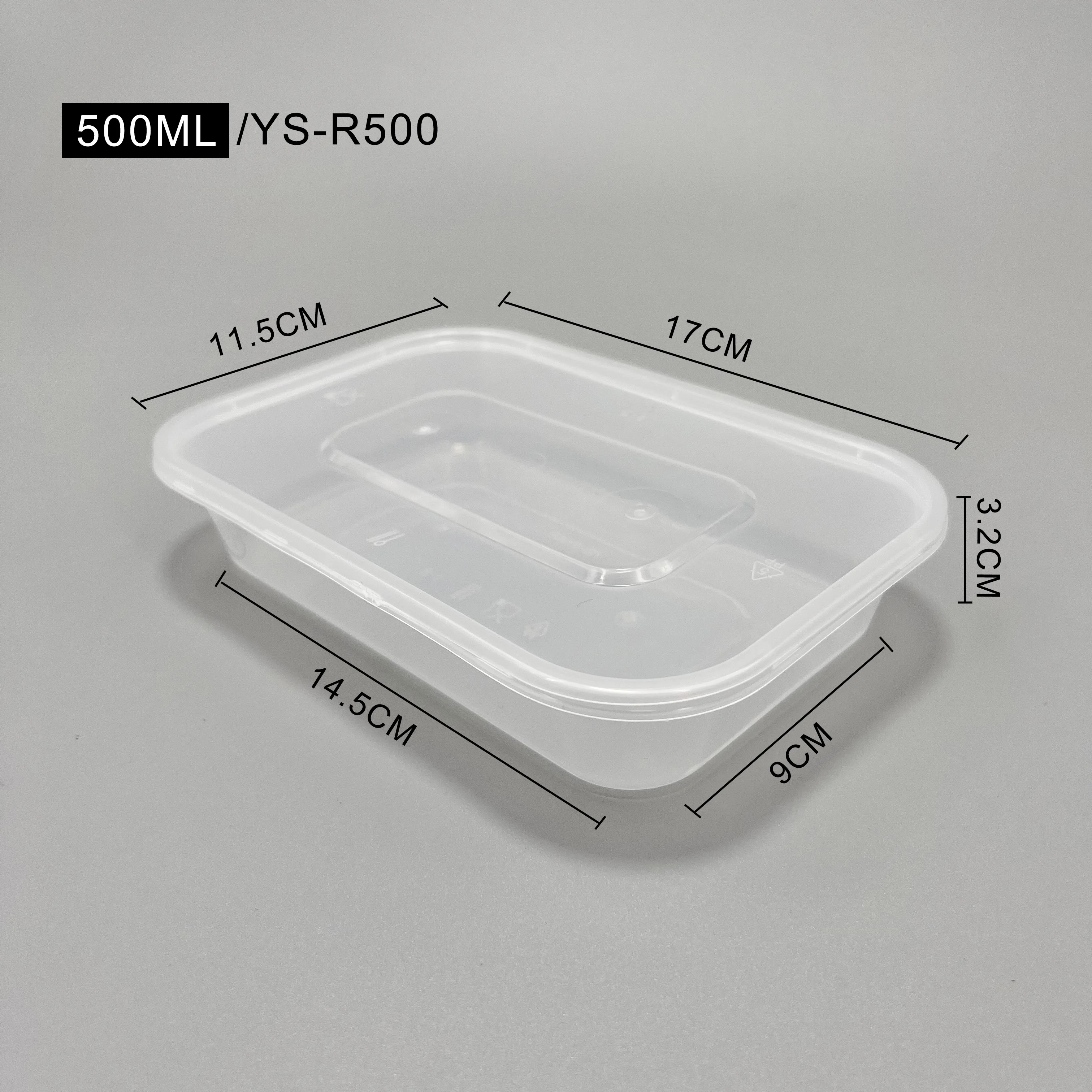 Rectangular Disposable Plastic Food Containers - Wholesale