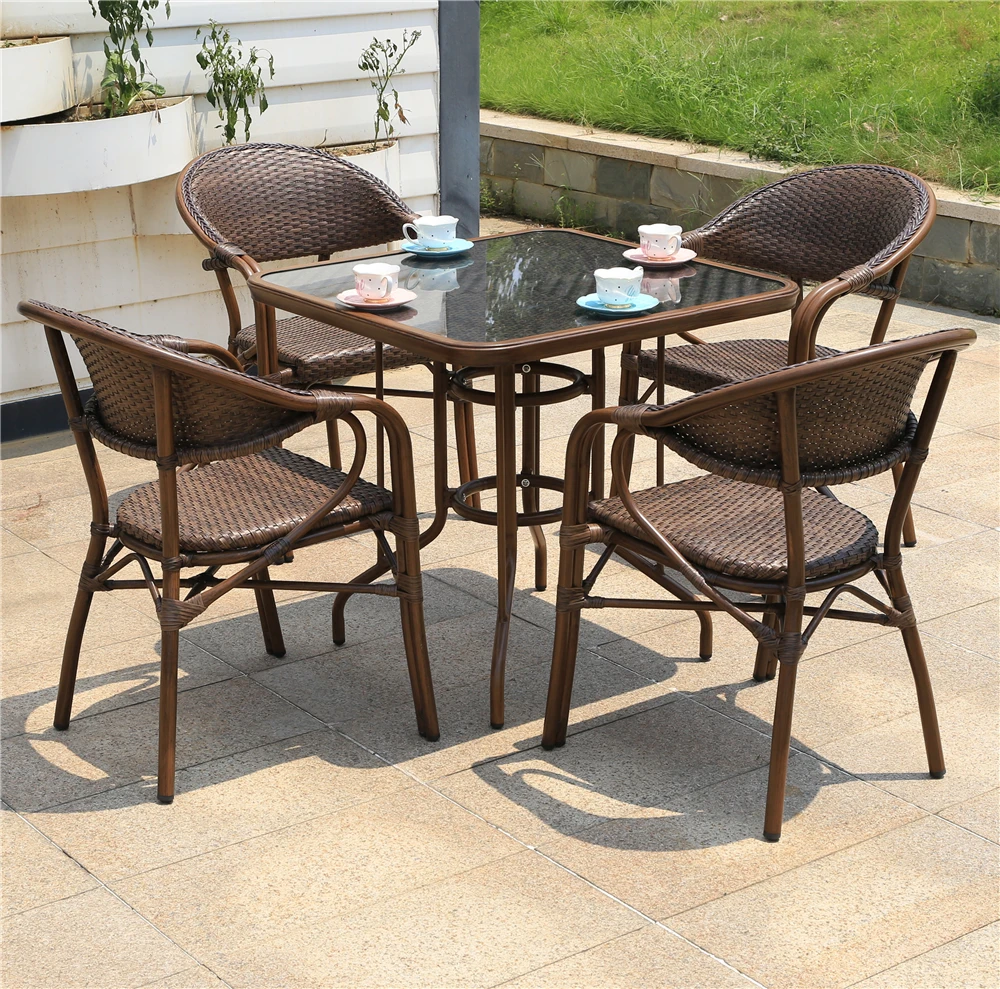 All-weather Rattan Outdoor Furniture Patio Chairs Outdoor Light Luxury