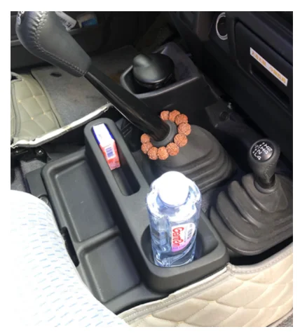 ABS Armrest Storage Box Floor Center Console Box Tray Cup Holder  for Toyota Land Cruiser  LC70 LC71 LC76 LC77 LC79