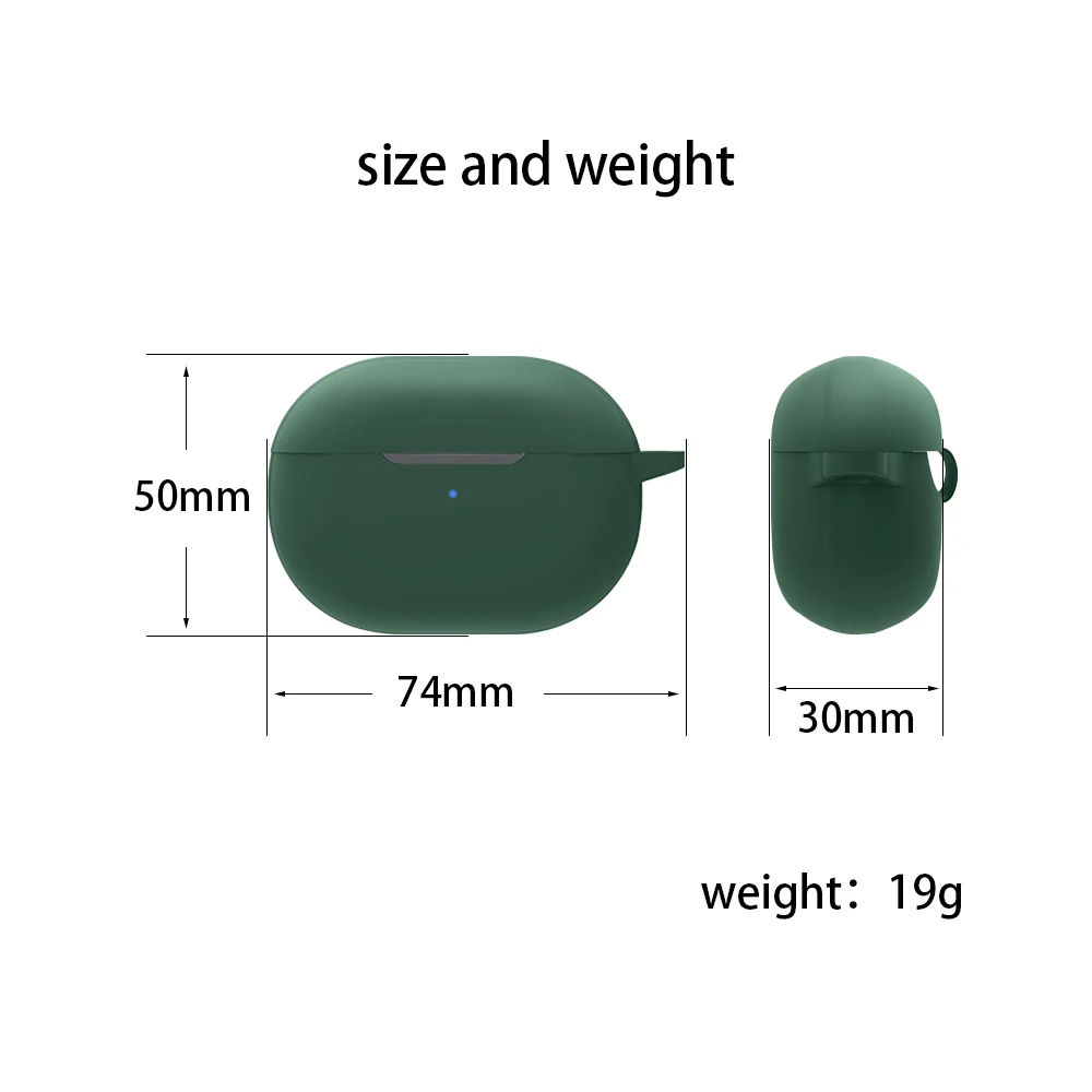 Free Sample for Soundpeats Free2 Classic Earbuds Wireless Headphones Accessories Silicone Rubber Silicone Protective Case Cover