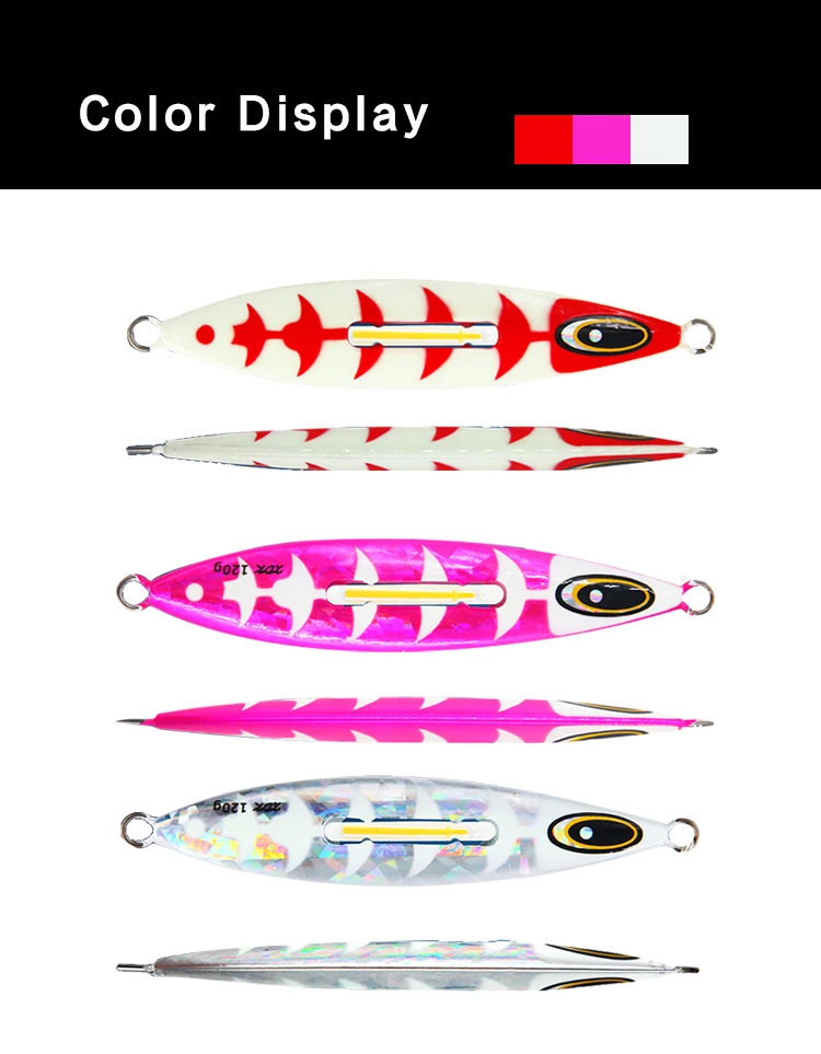 Mister Jigging Metal Lure Glowing Fish Bait 100g 120g 150g Slow Pitch