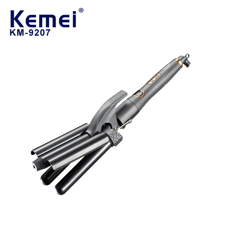 KEMEI km-9207 4 في 1 مكواة تجعيد الشعر أداة تصفيف الشعر مكواة تجعيد عصا أوتوماتيكية