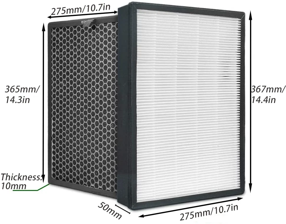 H13 Fy2422 Fy2420 Activated Carbon Filter Replacement For Philipss 2000