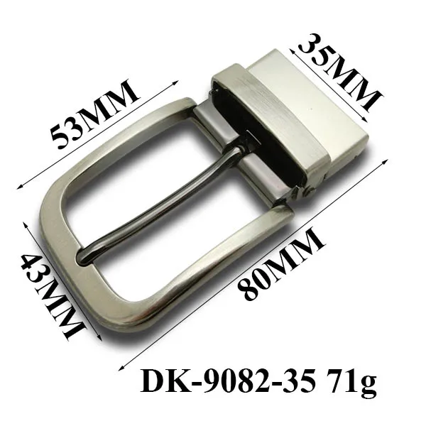 Wholesale Design Custom Logo Engraved Plating Garment Twisted Type Zinc Alloy Reversible Double-Sides Belt Pin Buckles