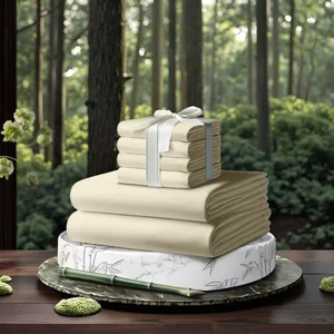 OEKO-Tex New Design Eco Friendly Lyocell Bamboo Duvet Cover Set and Silk Soft 100% Bamboo Bed Sheets