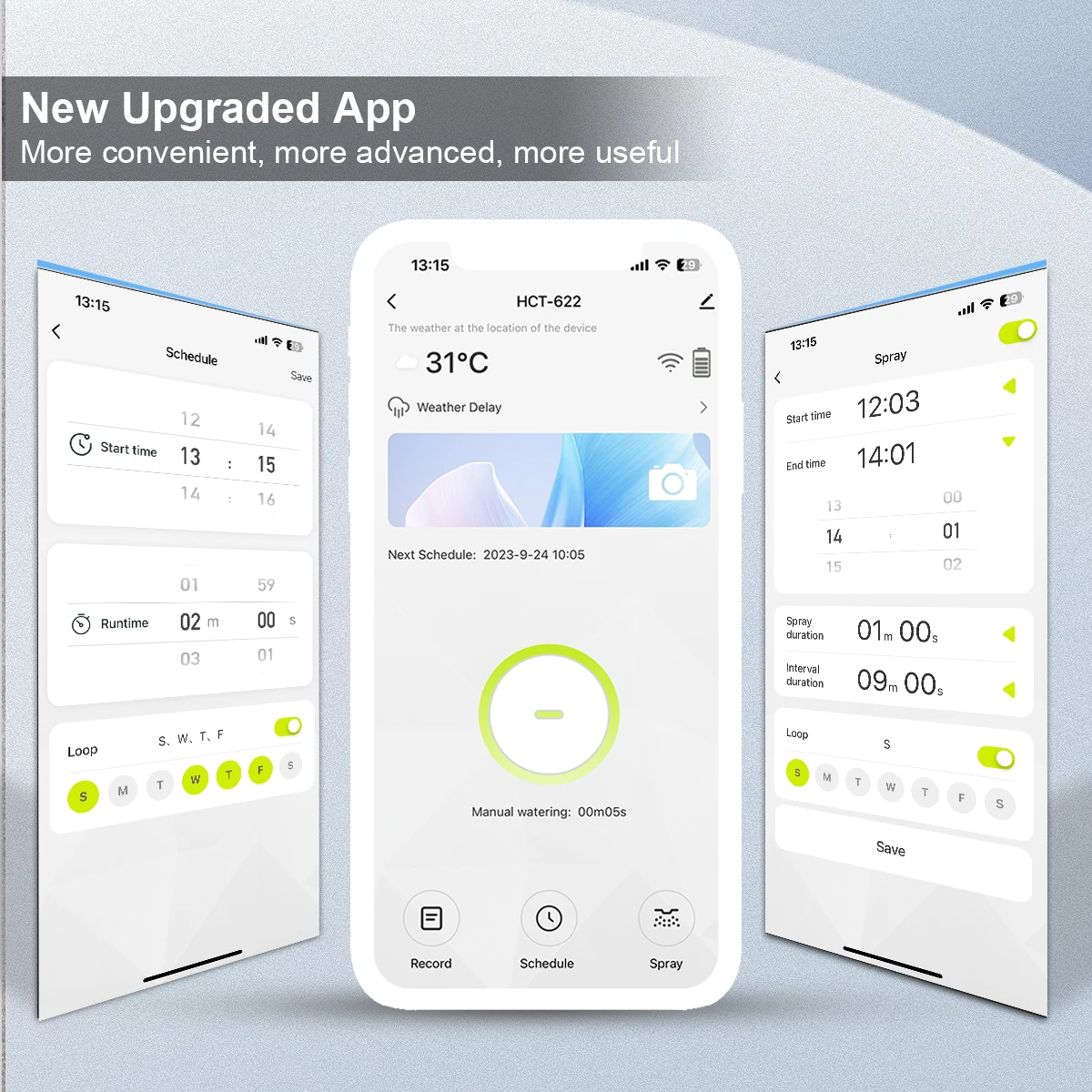 WiFi Smart Water Timer Gateway Connection Remote Control Tuya APP Irrigation Water Timer for Home Garden Watering Control