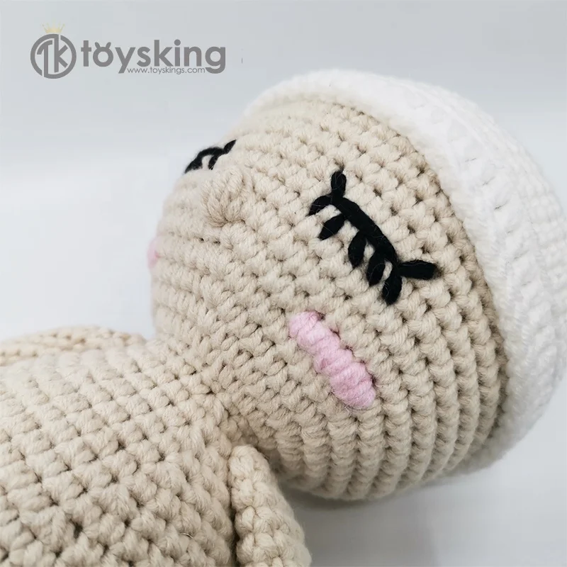 
ToysKing Kawaii вязанная крючком фабрика детская вязанная крючком кукла ручной работы мягкие игрушки амигуруми новые детские игрушки подарок черная кукла 