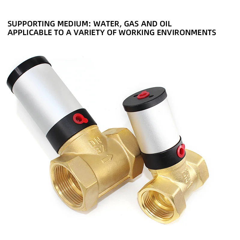 China  Yutai Pneumatic Factory Manufacturer Q22HD Series Two Position Pneumatic Solenoid Right Angle Air Control Bevel Valve