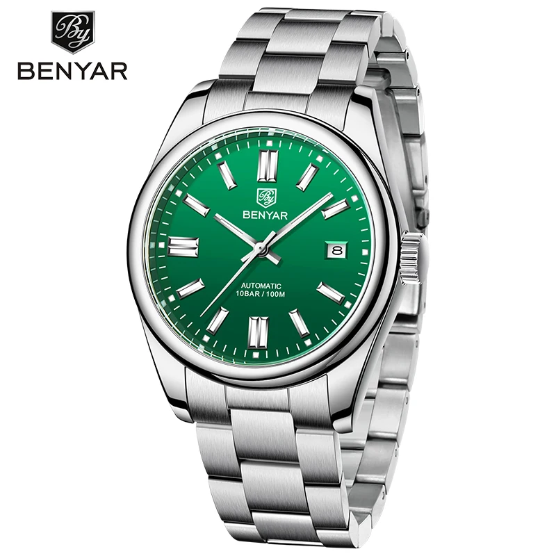 BENYAR 5185シーガルST6ムーブメント自動機械式時計ステンレス鋼
