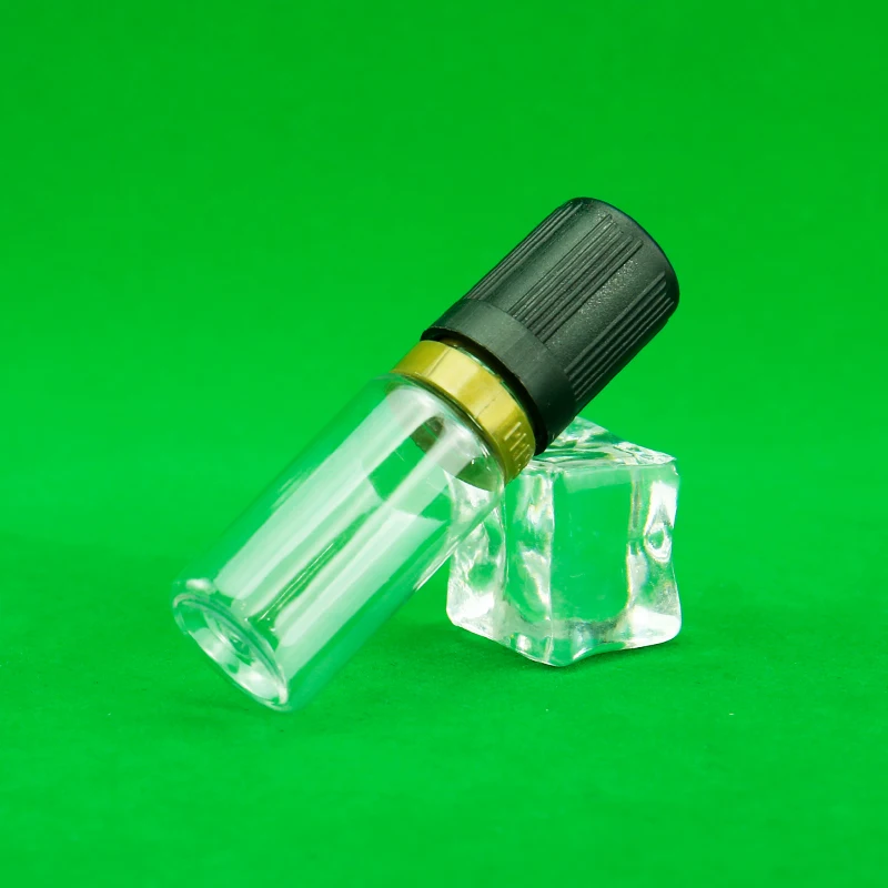 10ml PET/PE プラスチック液体エッセンシャルオイルボトル、カスタムキャップ/ロゴ/カラー付きホワイトスポイトボトル