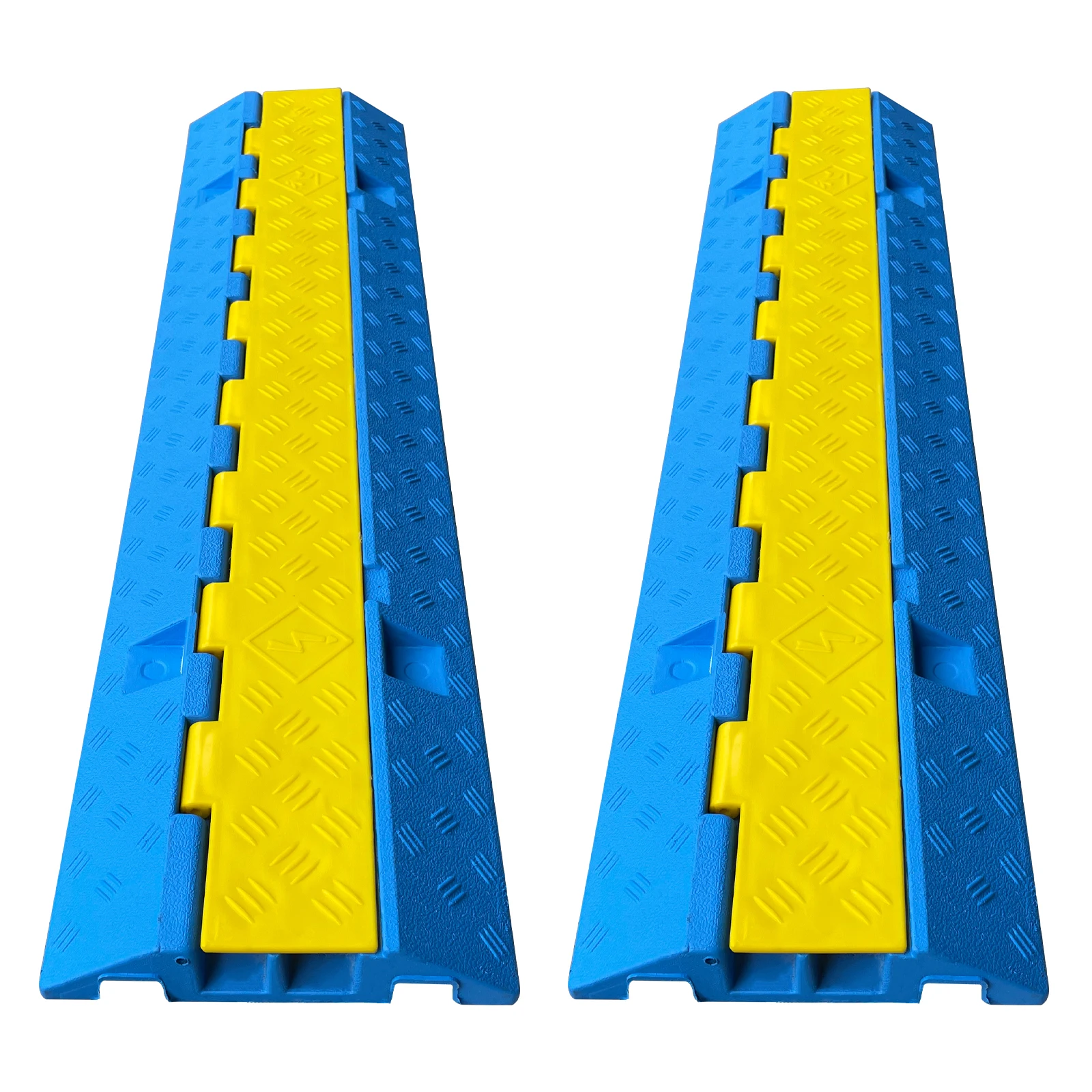 Outdoor 2-Channel Cable Ramp Protector PVC Rubber Cover Plastic Cable Cover Ramp manufacture