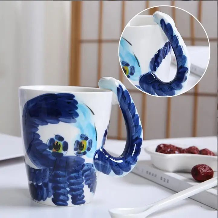 blue coffee cups and saucers Blue & White Cup & Saucer Sets