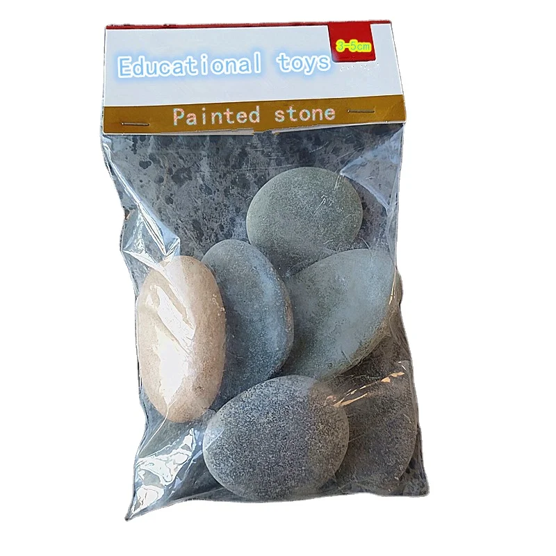 Teach Children to Play with Smooth Pebbles for Creative Art and Crafts by Painting Rocks