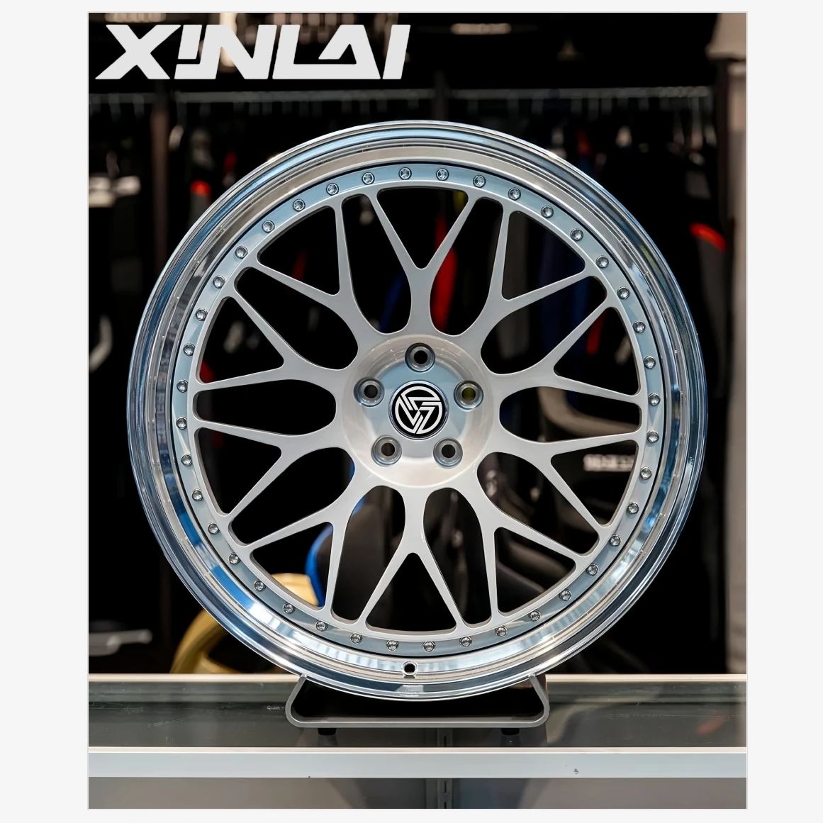 XINLAI Forged Wheel Brushed Polished Deep Concave 2piece 5x120 5x112 5x114.3 18 19 20 21 22 Inch Wheel for Racing Car Wheel - Image 1