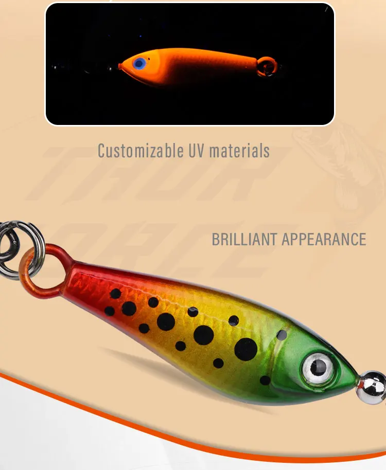 55g85g11g16g20g fishing bait sinking fresh water treble hook metal lead spinner fishing lures-6