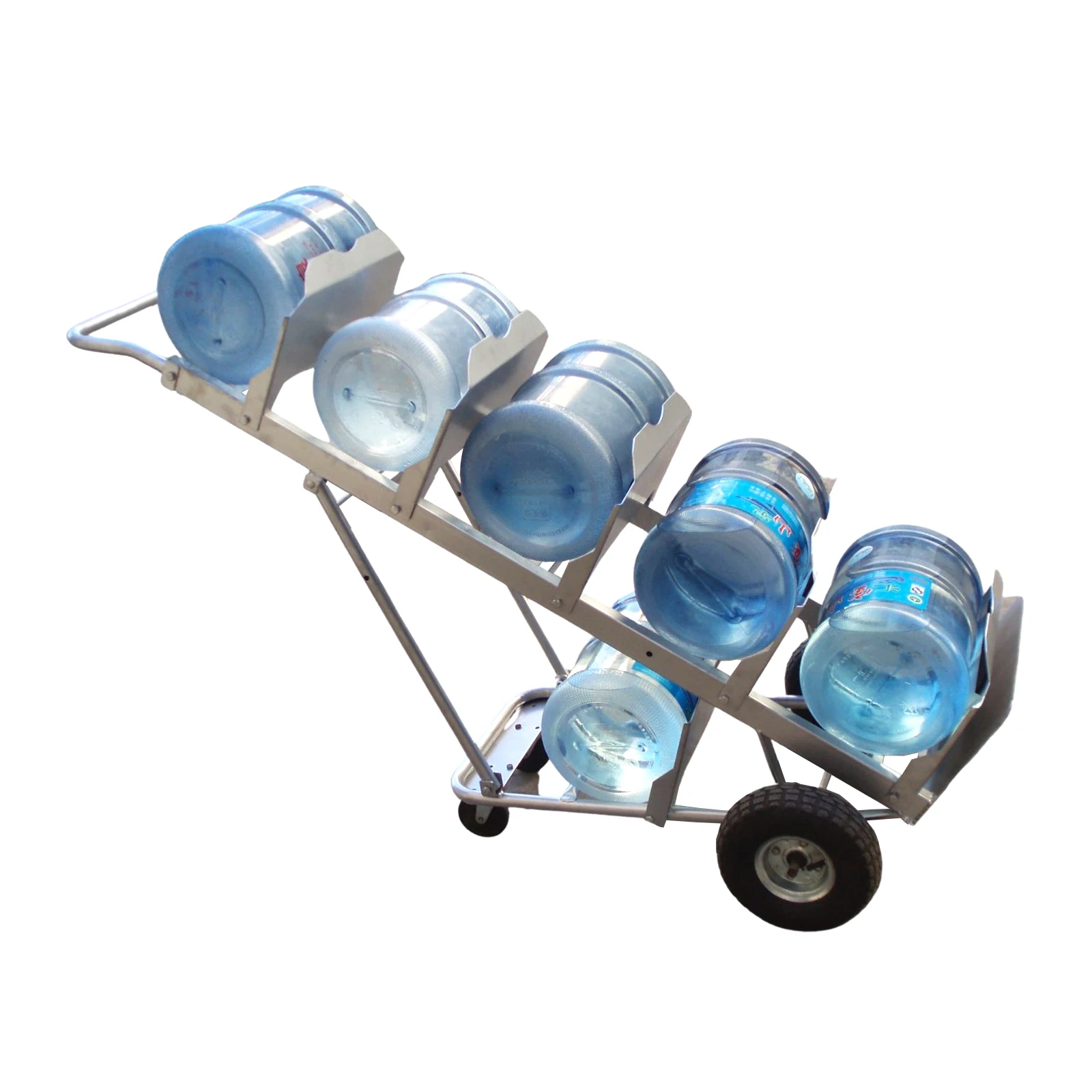 Ht001 Foldable Steel Water Bottle Hand Trolley Logistic Material