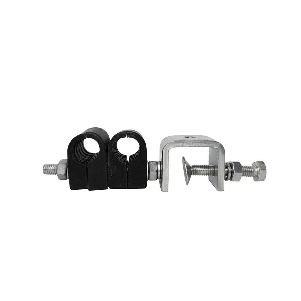 Double Way Grounding Kit Fiber Assembly Feeder Cable Clamp for 7/8