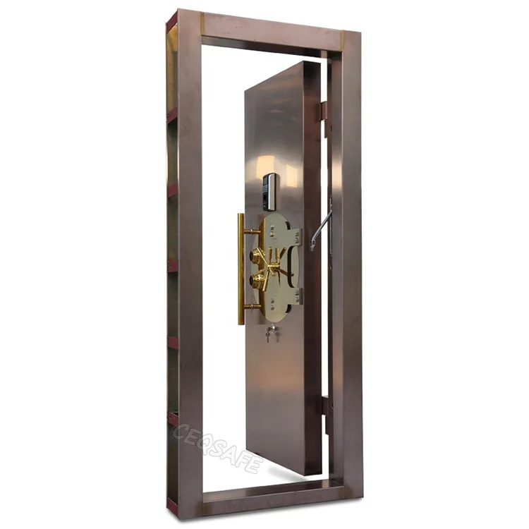 CEQSAFE Customize Stainless Steel Security Bank Steel Money Safe Metal Vault Door supplier