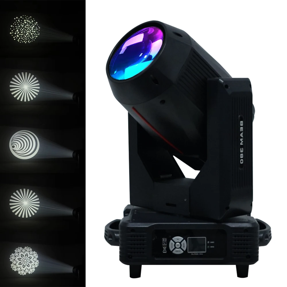 High Brightness Powerful Beam Effect Pattern Sharpy Beam Moving Head Light Beam Light Rotating 380watt Spot Stage Light