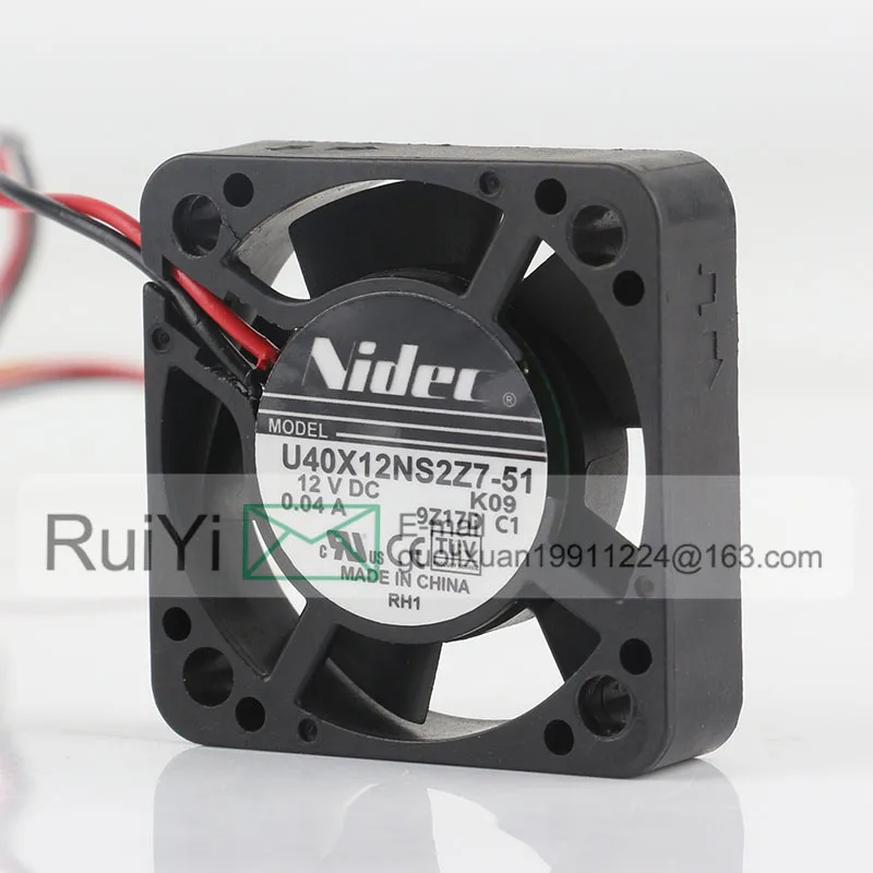 NIDEC 12V 4010 4CM 0.04A U40X12NS2Z7-51 Fan - Super Quiet