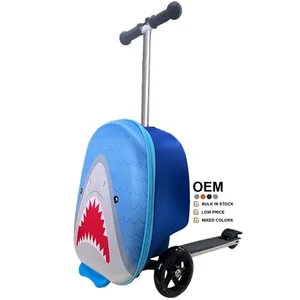 Hot Salee Kids Multifunctional 20 Inch EVA Carry-on Children Luggage Scooter Suitcase Luggage Travel for Wholesale Promotional