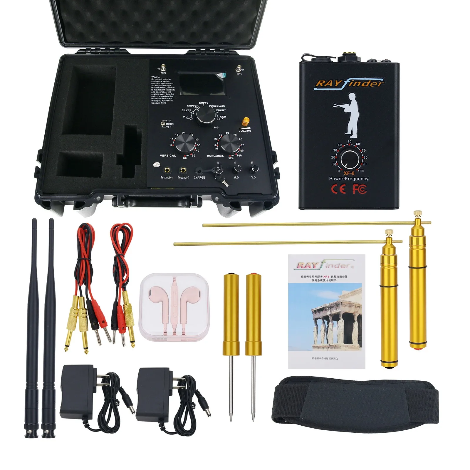 HAMGEEK XF-6 Metal Detector for Gold Prospecting – 60M Depth